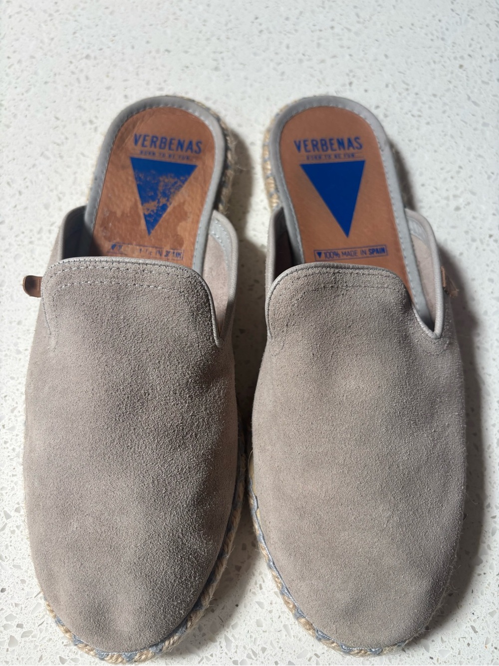 Verbenas Celia Womens US 8.5 EU 39 Mule Espadrilles Sandal Taupe Made In Spain